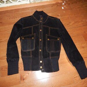 Vintage Stunning Black Suede Jacket
